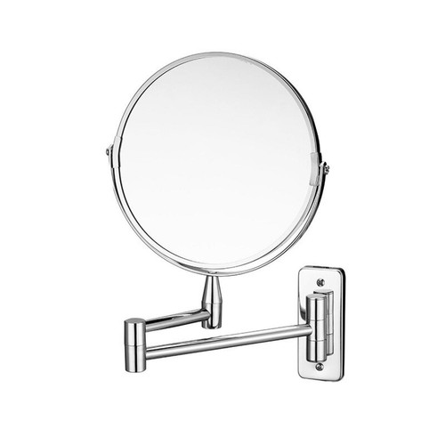 Universal - Miroir cosmétique en cuivre, miroir télescopique pliant double face, miroir toilette, agrandissement 3x.(Argent) Universal  - Plomberie & sanitaire