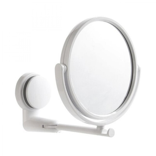 Universal - Miroir de maquillage pliant, miroir de toilette suspendu, miroir de toilette pivotant, miroir de rasage à bras pliant.(blanche) Universal - Miroir de salle de bain Simple