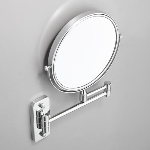 Universal - Miroir de salle de bains en acier inoxydable 2 bras étendus miroir de maquillage du visage monté sur la paroi miroir réglable agrandissement 8 pouces | Universal  - XGF