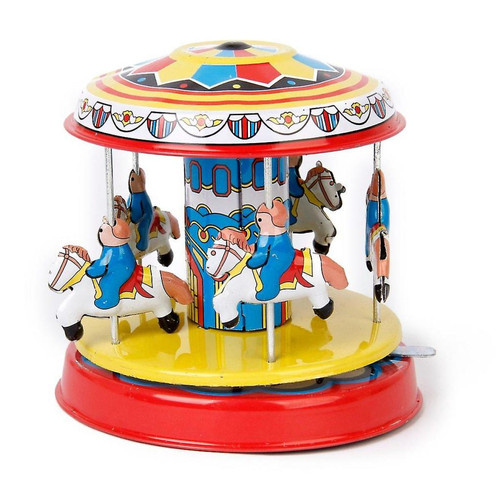 Universal - Modèle de carrousel, jouet en étain, collectionnable ,, adulte, anniversaire de Noël créatif Universal  - Universal