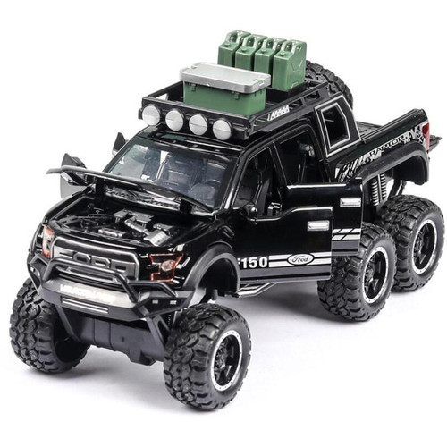 Universal - Modèle de voiture, 4x4, jouet de voiture, son et lumières, modèle de camion(Le noir) - Maquettes & modélisme