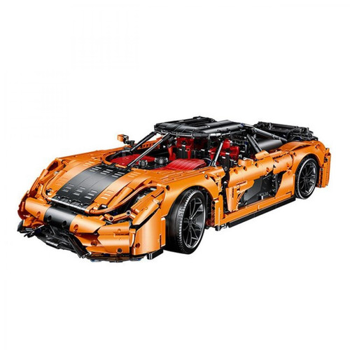 Universal - Modèle Super Racing Compatible High-tech Educational Toys Cadeau d'Anniversaire | Bloc d'Accumulation(Orange) Universal  - Jeux & Jouets