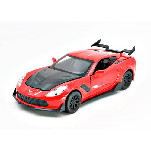 Universal - Moulée sous pression 1: 32 Corvette Supercar Modèle Voiture Alliage Voiture Simulation Retraite Véhicule Cadeau Enfant Jouet de voiture(Rouge) - Corvette