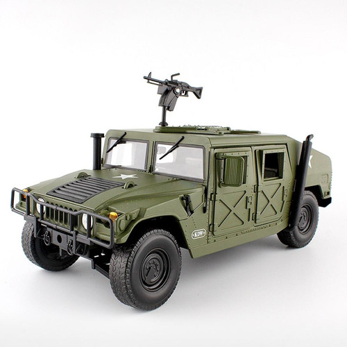 Universal Moulée sous pression 1/18 modèle de voiture jouet pour Hummer tactique véhicule blindé militaire modèle en alliage, 5 portes ouvertes série de jouets Hobby |(Vert)