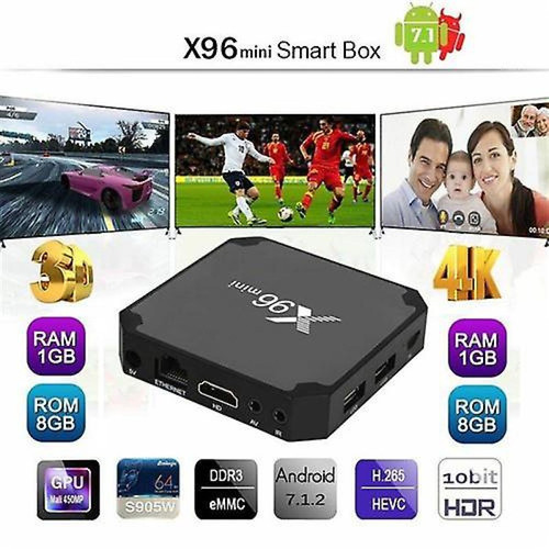 Universal - Multimédia TV Box X96 Mini RK3228A Quad Core WiFi 1Go 8Go Android 7.1 Universal  - Hifi