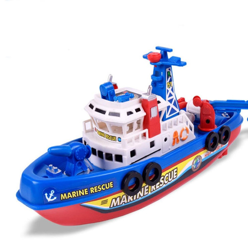 Les grands classiques Universal Musique électrique Optical Boat Child's Rescue Boat Summer Water Spray Toys Navigation ANNIVERSAIRE DU Navire non longue | Toys de bain