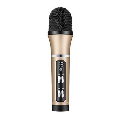 Universal - Musique, micro, chant portable, micro, karaoké, haut-parleur portable, KTV (or). Universal  - Bonnes affaires Microphone
