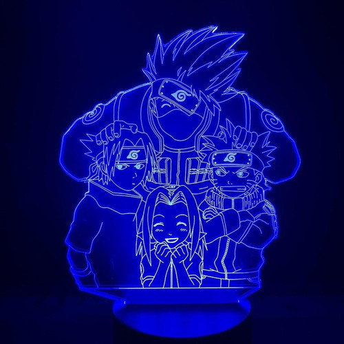 Universal Naruto Kakashi chambre enfant anime veilleuse lampe de table 3D LED lumineuse USB