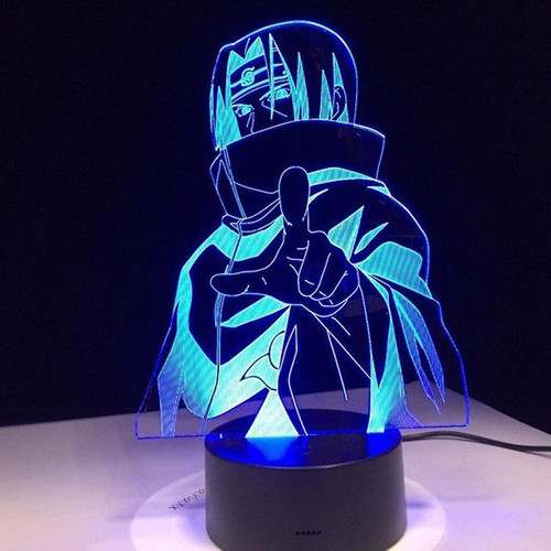 Universal - Naruto Sasuke Uchiha LED Nightlight 3D LED Nightlight USB12 Universal  - Luminaires