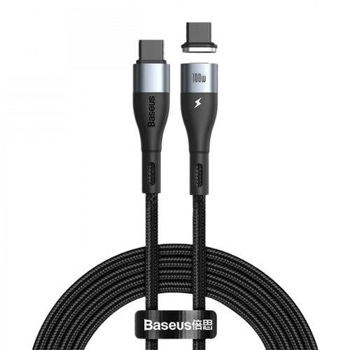Universal - Noir 100W câble de charge magnétique chargement rapide USB C à USB type C câble chargeur rapide pour petit ordinateur portable Apple iPad Universal  - Adaptateur Secteur Universel