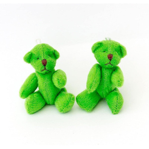 Universal Nouveau mignon et mignon petit ours en peluche vert x 5 - cadeau cadeau anniversaire noël