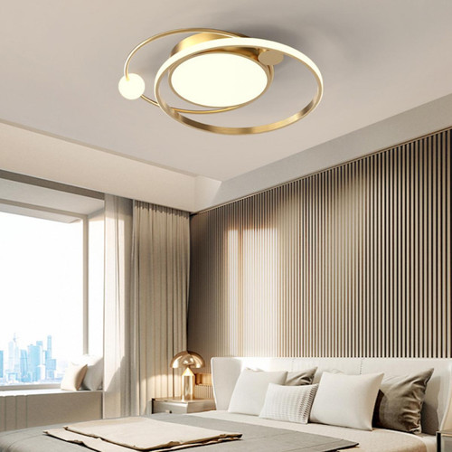 Universal Nouvelle contemporaine simple toute la maison luminaire forfait led chambre ronde plafonnier anneau acrylique lampe de salon