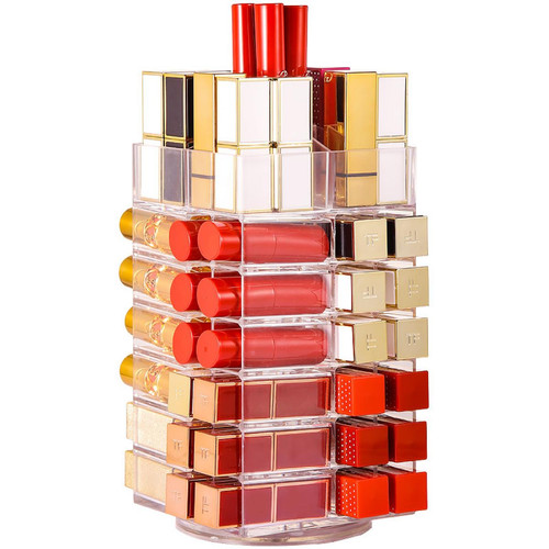 Universal - Organisateur de maquillage 360 rotatifs Boîte acrylique Commode Rouge à lèvres Produits de soins de la peau Étagère Diamant Motif Cosmétique Boîte de réception Universal  - XGF