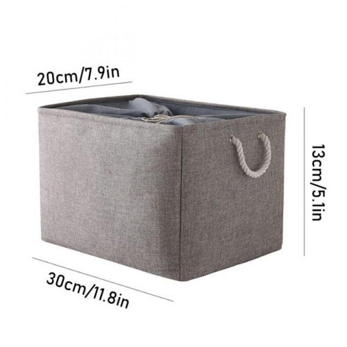 3 Pcs Tissu Panier de rangement avec poignées, pliable imperméable à l'eau,  boîtes de cube de rangement Organisateur à domicile