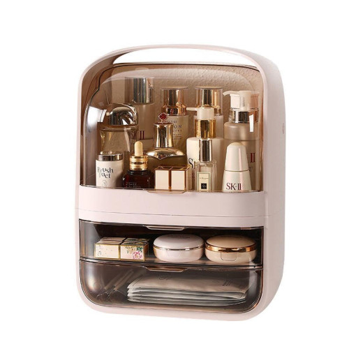 Boîte de rangement Universal Organiseur de maquillage Boîte de rangement anti-poussière Transparent Cosmétique Organiseur de bijoux Boîte de maquillage Beauté Ongles