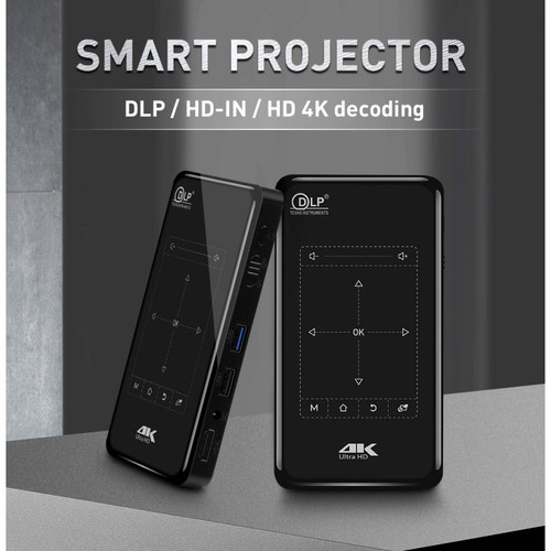 Universal P09II Portable DLP Mini Projector 9.02.4G 5G WiFi Bluetooth Projector 4K HD à domicile MEMA LED Vidéo | Projecteur LCD