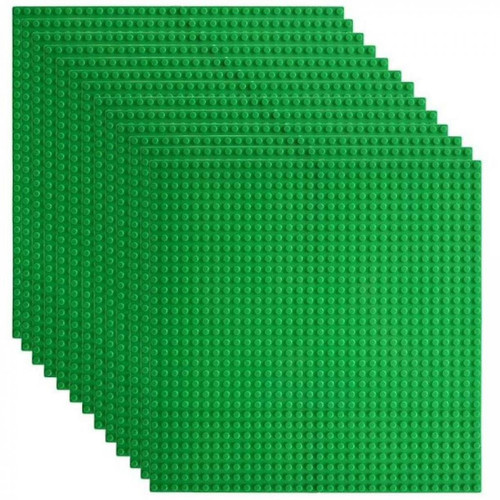 Universal - Piédestal classique pour la construction de briques avec la marque principale - plancher 10"X 10", emballage 12 (vert) Universal  - Briques et blocs