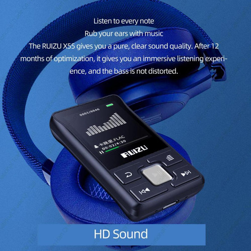 Lecteur MP3 / MP4 Portable Sport Bluetooth MP3 8 Go Couleur Support TF, FM, HD Recording, Fonction Music Player | MP3 Player(Le noir)