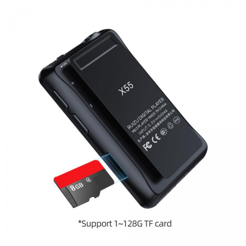 Universal - Portable Sport Bluetooth MP3 8 Go Couleur Support TF, FM, HD Recording, Fonction Music Player | MP3 Player(Le noir) - MP3