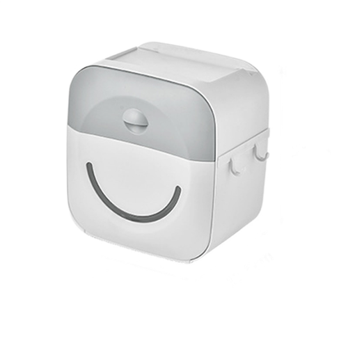 Universal - Porte-papier imperméable, porte-papier, porte-papier, sous-boîtes, boîtes de rangement, papier hygiénique (gris) - Meuble de rangement pour toilette Salle de bain, toilettes