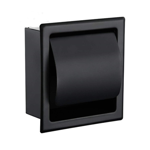 Universal - Porte-papier noir pour toilettes/mouchoirs tout en métal construction en acier inoxydable 304 double mur toilette carton roulant | Porte-papier (noir) Universal  - Accessoires de salle de bain