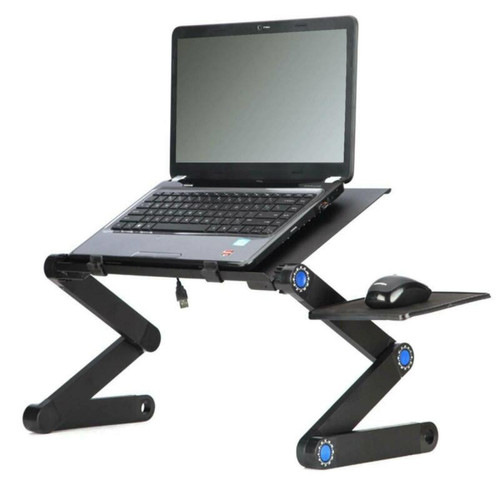 Generic support pc ordinateur portable PC Pliant Table Laptop ajustable  avec ventilation à prix pas cher