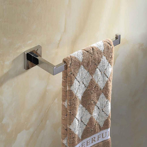 Porte-serviettes Universal Porte-serviettes de douche à anneau Porte-serviettes de douche en acier inoxydable(Argent)