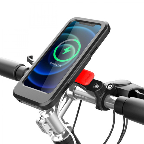 Universal - Porte-téléphone mobile vélo 15W sans fil téléphone portable sac étanche | Porte-téléphone mobile représentant Universal  - Telephone etanche