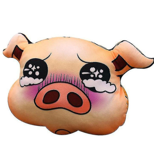 Doudous Universal Poupée de cochon en coton plumé Poupée de chiffon d'oreiller NAP mignonne expression de dessin animé;