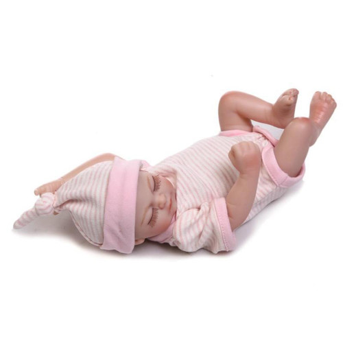 Universal Poupée en plastique simulée, poupée à poche toxique, jouet de bain pour bébés, 26 cm.