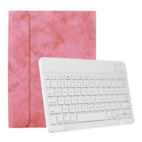 Universal - Pour iPad Pro 11 pouces sans fil clavier de veille intelligent + boîtier de protection | clavier (clavier rose et blanc) Universal  - Accessoire Ordinateur portable et Mac