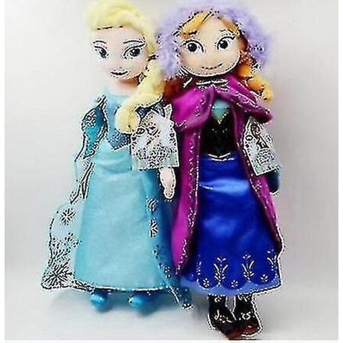 Universal Princesse congelée Anna Elsa reine des neiges poupée jouet enfant cadeau de noël fourré en peluche 50cm 2pcs