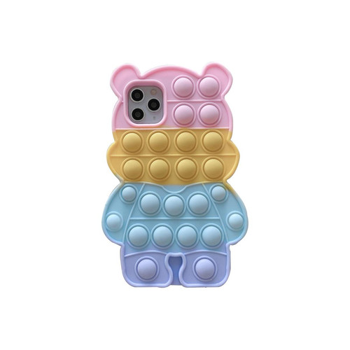 Universal - Push Pop Blue Bear Shape Silicone Case pour iPhone 8p Universal  - Accessoire Smartphone
