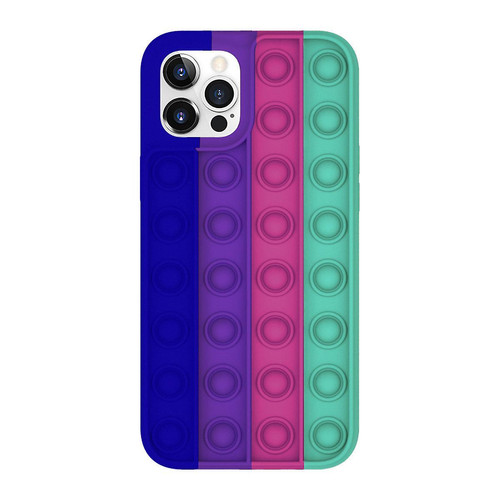 Universal - Push Pop bubble bleu silicone case pour iPhone X Universal - Coque iphone 5, 5S Accessoires et consommables