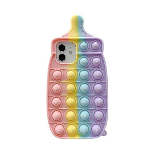Universal - Push Pop Bubble Rose Baby Bottle Shape Silicone Case pour iPhone 11 Pro Max Universal  - Iphone case