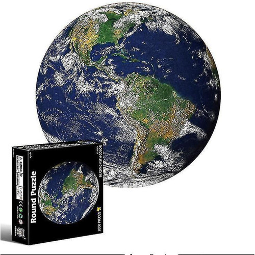Universal - Puzzle 1000 pièces pour adultes et enfants - Puzzle visuel 3D Terre et Lune Universal  - Puzzle 1000