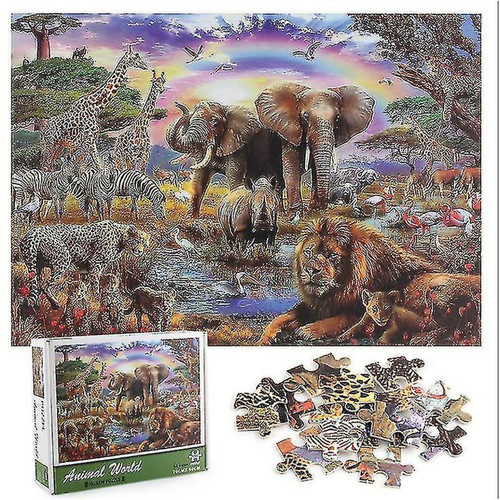 Universal - Puzzle 1000 pièces Puzzle Adulte Enfant - Animal World Puzzle Puzzles 1000 DIY Toys Universal  - Puzzles