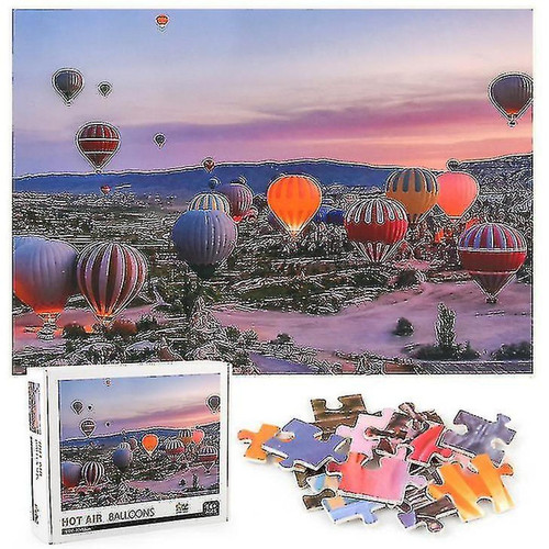 Universal - Puzzle de puzzle de la montgolfière, 1000 PCS Puzzle de décompression éducative, WA Universal  - Puzzles