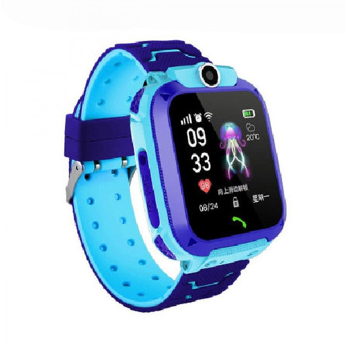 Universal - Q12 Smartwatch pour enfants SOS Mobile Watch Smartwatch avec carte SIM Photos Imperméable IP67 Cadeau pour enfants IOS Z5S | Smartwatch (Bleu) Universal  - Objets connectés