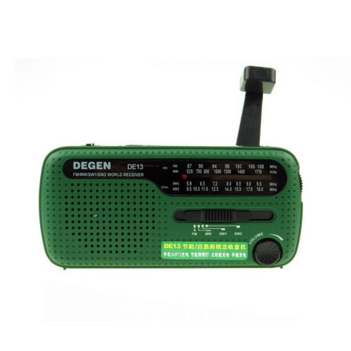 Universal - Radio d'urgence | Générateurs solaires(Vert) Universal  - Son audio