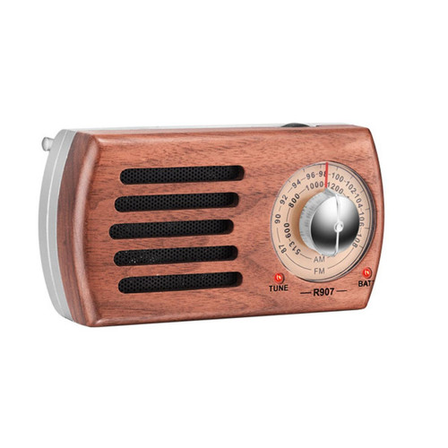 Universal Radio FM numérique, mini radio Internet, radio FM portative, radio RADR917 +(brun)