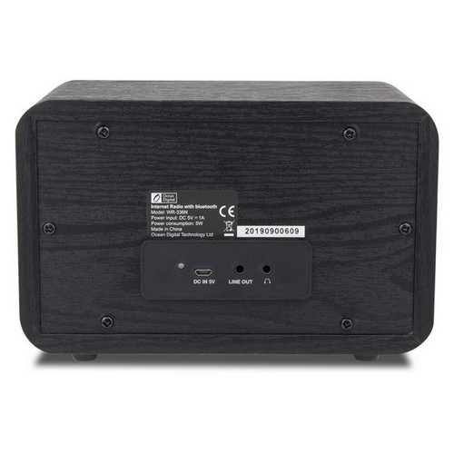 Universal Radio Internet WiFi WR 336N Radio numérique portable avec batterie rechargeable, récepteur Bluetooth | Radio.(Le noir)