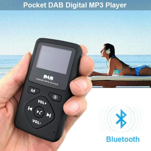 Radio Radio numérique Bluetooth 4.0 Poche personnelle FM mini casque radio portable MP3 micro USB pour la page d'accueil |(Le noir)