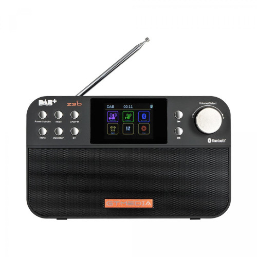 Universal - Radio portable FM DAB, haut-parleur radio multibande stéréo/RDS, avec écran à cristaux liquides, réveil, prise en charge de la carte SD TF - Radio
