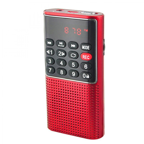 Universal - Radio portable portable numérique FM USB TF lecteur MP3 récepteur radio DC 5V 0.5A haut-parleur avec magnétophone Universal  - Enceinte et radio