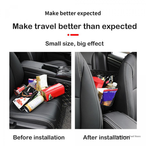 Universal Rangement des sièges auto et sac à main tenant le sac net suspendu entre les sièges auto