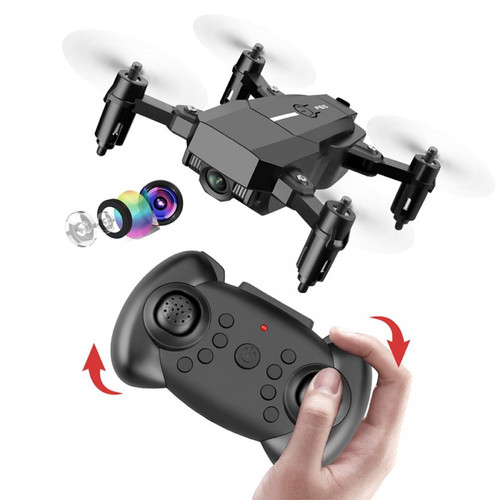 Drone Universal RC drone quadricoptère drone avec télécommande de caméra 4K professionnel HD WiFi quadricoptère hélicoptère une clé retour jouet | RC Helicopter(Le noir)