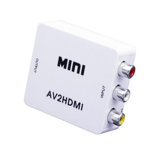 Universal - RCA AV à HDMI 1080p AV2HDMI Convertisseur mini HDMI à AV HDMI2AV Convertisseur de signaux pour TV VHS VCR DVD Enregistrement Chipset | Mini VGA à HDMI | VGA à HDMI Convertisseur VGA à HDMI Universal  - Hifi