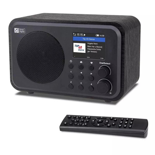 Radio Récepteur radio Internet WiFi WR 336N radio numérique portable avec batterie rechargeable, récepteur Bluetooth |(Le noir)