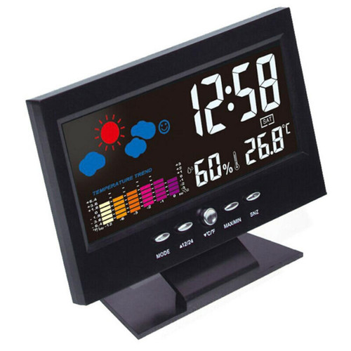 Universal - Réveil numérique à LED Calendrier somnolent Thermomètre Météo Humidité Affichage Universal - Décoration